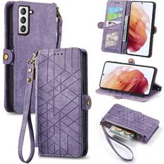 Samsung Galaxy S21+ Wallet Cases GANGXUN Purple Flip Case For Samsung Galaxy S21 Plus Flip Cover Leather Case Shockproof Wallet Simple Business