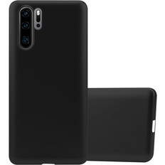 Huawei P30 Pro Mobile Phone Cases Cadorabo METALLIC BLACK Case for Huawei P30 PRO Cover Matt Metallic Protection TPU Silicone Gel Back case Black
