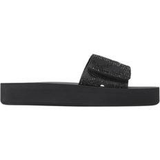 Michael Kors Slides Michael Kors Logo Platform - Black