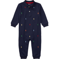 Ralph Lauren Azul Monos Ralph Lauren Baby's Soft Cotton Polo Coverall - Refined Navy