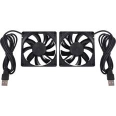 SEM 5V USB Fan Brushless DC Cooling 2Pcs 80mm