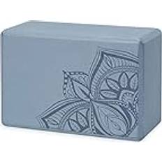 Gaiam 05-63680 Yoga-Block Bedruckt, Blauer Schattenpunkt, 1 EA
