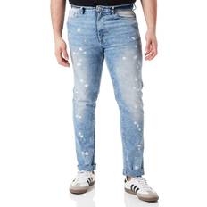 Byxor Stretch Signature Denim - Light Sand Splatter