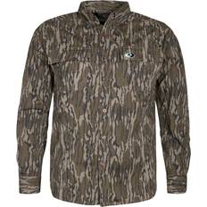 Camouflage on sale Mossy Oak Cotton Mill 2.0 Long Sleeve Camo Hunting Shirts for Men, Medium, Original Bottomland