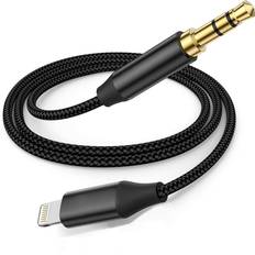 Gat Lightning to 3.5mm Cable Compatible with iPhone 14/13/12/11/XR/XS/X/8/7/6 Plus/SE iPad