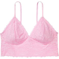 PINK Wink Longline Bralette - Butterfly Embroidery Pink Bubble