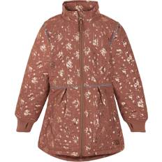Mikk-Line Blomstrede Overtøj Mikk-Line Printed Thermal Jacket - Russet (4218)