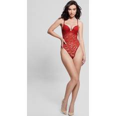 Red Bodysuits Guess Linda Lace Bodysuit