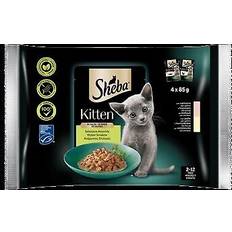 Sheba Husdjur Sheba Kitten Smakval 4x85g Våtfoder Med Lax Kyckling