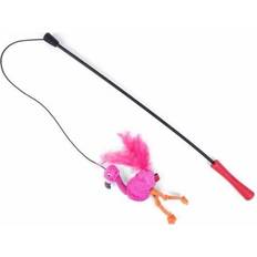 Nip-It Floating Flamingo Tickle Stick Cat Kitten Play Teaser