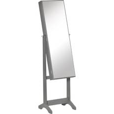 Cabinet Mirror Lockable Organiser - Grey
