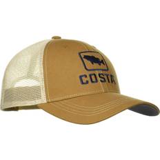 Costa Del Mar Bass Trucker Hat Working Brown