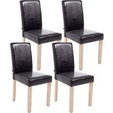 CLP High Back Brown Silla de Cocina 91cm 4pcs