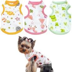 3 Pack Small Dog Shirts Soft Puppy Shirt