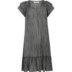 Grå - Knælange kjoler Co'Couture Sunrisecc Crop Soft Dye Dress - Anthracite