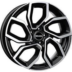 Mak Alufelge apollo fur opel astra twin top 7.5x18 5x110 black mirror gc7