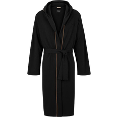 HUGO BOSS Iconic Hooded Robe - Black