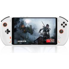 Game Consoles QUJUSO QUJUSO ONEXPLAYER 2 Handheld Game Console Portable 8.4" PC Mini Laptop UMPC Tetachable Handle 2560 * 1600 Display Screen Win 11 AMD Ryzen 7 6800U 32GB LPDDR4 RAM/2TB NVMe M.2 SSD White