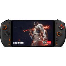 Game Consoles QUJUSO QUJUSO ONEXPLAYER 2 Handheld Game Console Portable 8.4" PC Mini Laptop UMPC Tetachable Handle 2560 * 1600 Display Screen Win 11 AMD Ryzen 7 6800U 32GB LPDDR4 RAM/2TB NVMe M.2 SSD Black