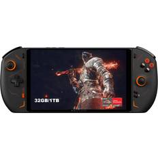 Game Consoles QUJUSO QUJUSO ONEXPLAYER 2 Handheld Game Console Portable 8.4" PC Mini Laptop UMPC Tetachable Handle 2560 * 1600 Display Screen Win 11 AMD Ryzen 7 6800U 32GB LPDDR4 RAM/1TB NVMe M.2 SSD Black