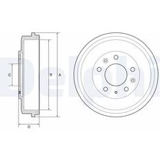 Dame - Nylon Bælter Delphi Bremsetromle BF579
