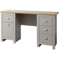 GFW Lancaster Grey/Natural Writing Desk 45x135cm