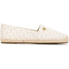 Leather Espadrilles Michael Kors Michael Michael Kors logo print 'Kendrick' espadrilles women Leather/Leather/Rubber/Cotton/Raffia Neutrals