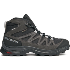 Damen - Schnellschnürung Trekkingschuhe Salomon X Ward Leather Mid Gtx W - Ebony/Phantom/Black