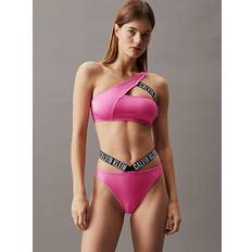 Calvin Klein Pink Bikini Tops Calvin Klein Top Bikini Shine Bandeau Rosa Negro Blanco Mujer - Pink