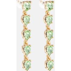 Oscar de la Renta Crystal-embellished drop earrings green One fits all