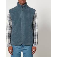 Samsøe Samsøe Rune Faux Shearling Vest Blue