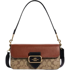 Bags Coach Morgan Shoulder Bag In Colorblock Signature Canvas - Gold/Khaki Multi