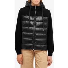 Moncler Padded Hooded Cardigan - Black