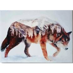Yellow Diamond Paintings Fiyo Diamond Painting by drill DIY forest wolf Round Full Drill Mosaic Embroidery wolf Cross Stitch