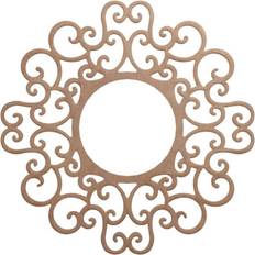 Moulding & Millwork Ekena Millwork OD 10 3/4 ID 3/8 T Reims Wood Pierced Ceiling Medallion Wood Paint Grade