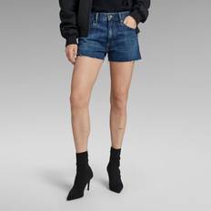 Blåa - Jeansshorts DUVETICA True Denim Shorts Raw Edge Dark blue Women