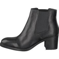 Clarks Dam Ankelboots Clarks Mascarpone Bay Leather, Female, Skor, Stövlar och Stövletter, stövletter, Grå/Svart