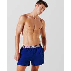 Karl Lagerfeld Dame Shorts Karl Lagerfeld Essential Logo Board Shorts - Mazarine Blue