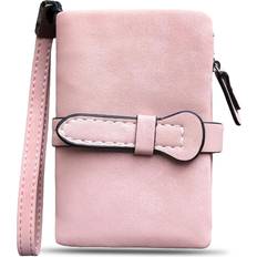 Synthetic Fabric Wallets AOXONEL Small Bifold Wallet - Light Pink