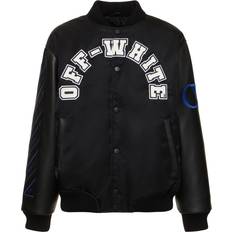 Clothing Off-White Baseball Lea Over Puffer Varsity Jacket Black