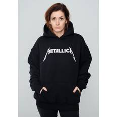 Metallica Amplified Collection White Logo Hooded sweater black