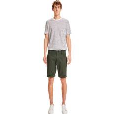 Knowledge Cotton Apparel Herr Shorts Knowledge Cotton Apparel Chuck Regular Chino Poplin Shorts - Grön