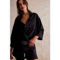 L Collegegensere Bosch We The Free Made For Sun Linen Shirt at Free People in Black