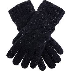 Women - Wool Gloves Dents Women's Lace Knit Wool Blend Gloves In Navy One