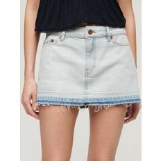 Superdry Woman Skirts Superdry Women's Denim Mini Skirt - Phoenix Pale Blue