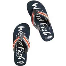 Cotton Flip-Flops Weird Fish Waterford Flip Flops Dark Navy