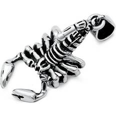 Charms & Pendants Sac Silver Sterling Scorpion Pendant Animal Zodiac Scorpio Charm 925 New Jewelry Female Unisex