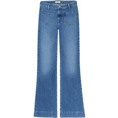 Dame Bukser & Shorts Wrangler Flare Jeans - Raven