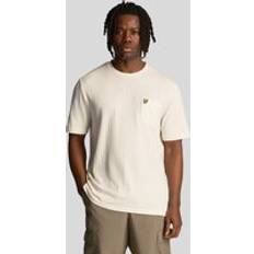 Lyle & Scott T-shirts Lyle & Scott Men's Textured Stripe T-Shirt in Chalk