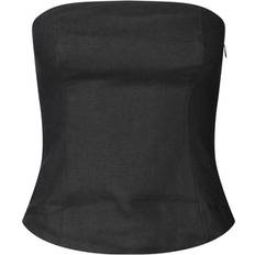 Samsøe Samsøe Linen Bandeau Top - Black